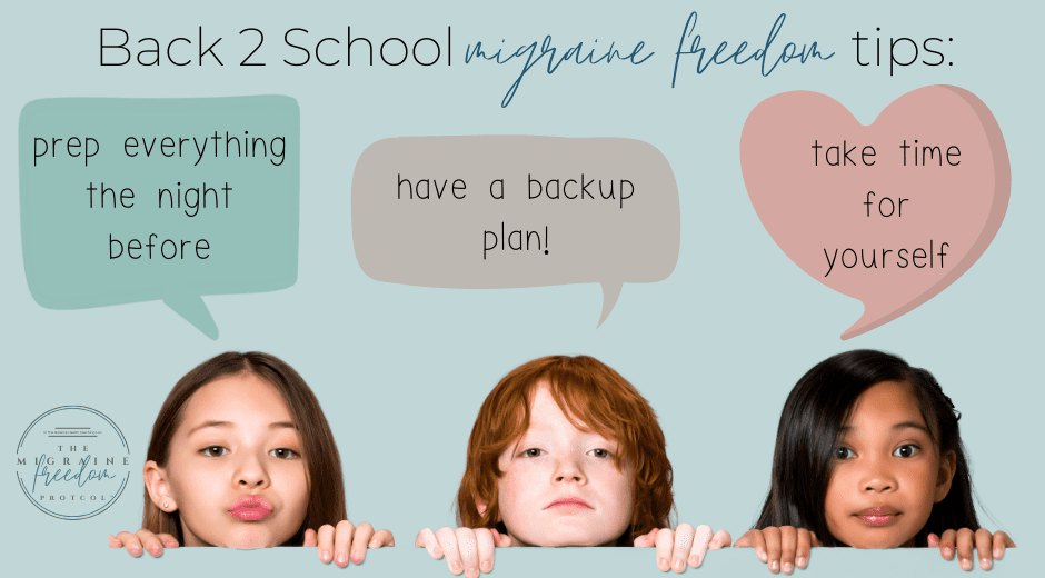 back to school migrane free tips