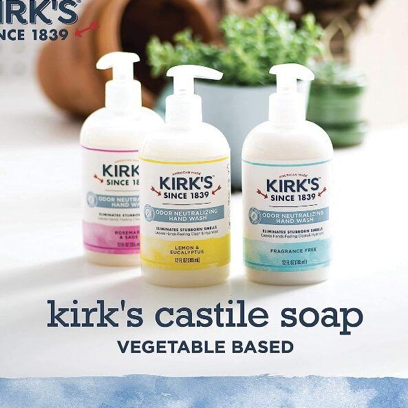 kirks hand soap castile liquid soap